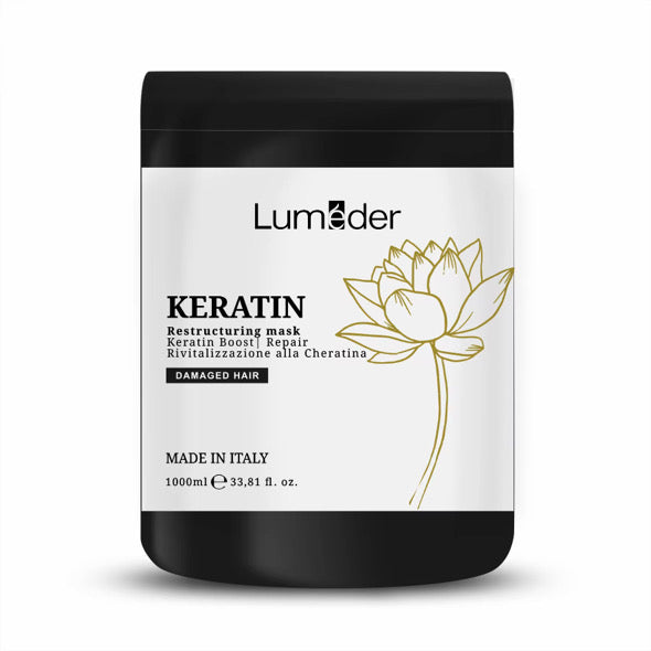 Made in Italy - Keratin Restructuring Mask For Damaged & Chemically Treated Hair - Head Spa - Head Spa (1000ml)