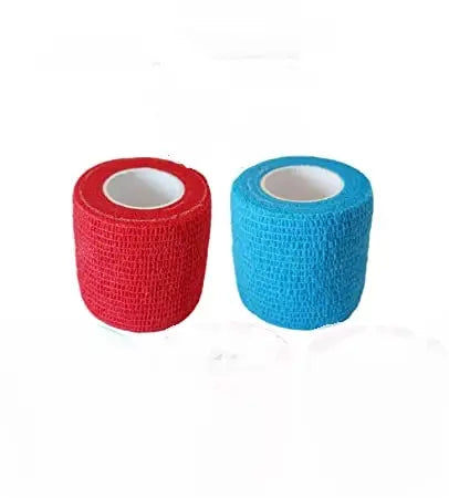 Tattoo Grip Tape (2pcs)- Tattoo Grip Wrap Tape Elastic Bandage Rolls Self-Adherent Tape for Tattoo Machine Grip Tube Accessories Sports Tape Brow eyebrow