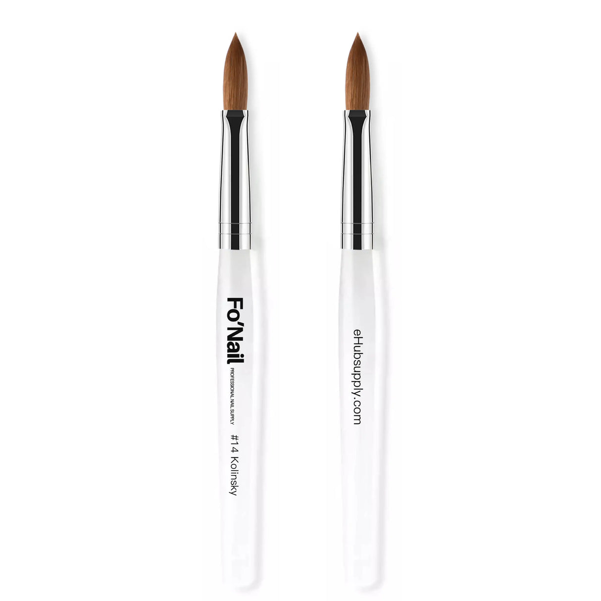 Acrylic Nail Brush 14 Crimped 100% Pure Kolinsky Brow (1 pcs)