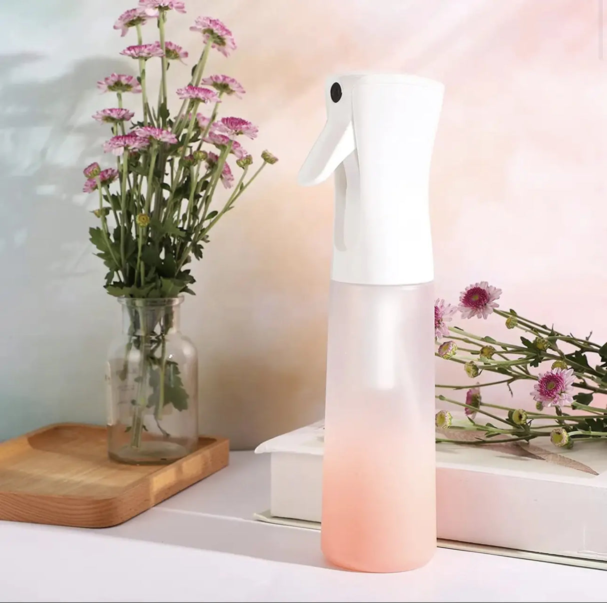 Spray Bottle (10.1oz/300ml) Water Mist Sprayer – For Facial / Salon - Pink Skincare Skin Care