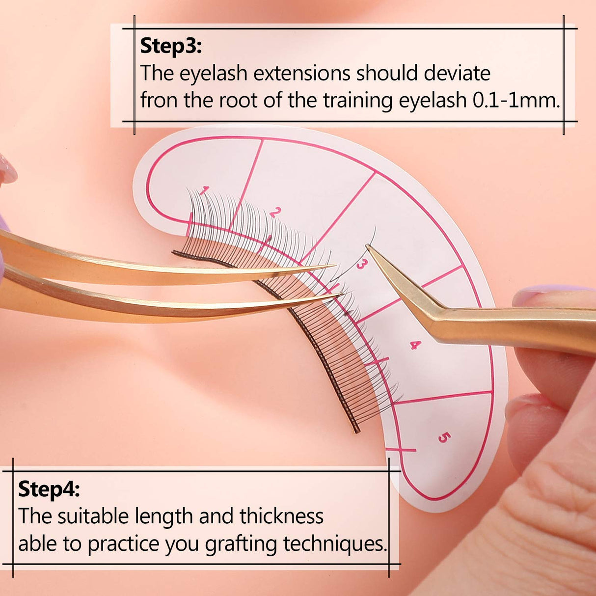 Practice Eyelashes for Lash Extensions