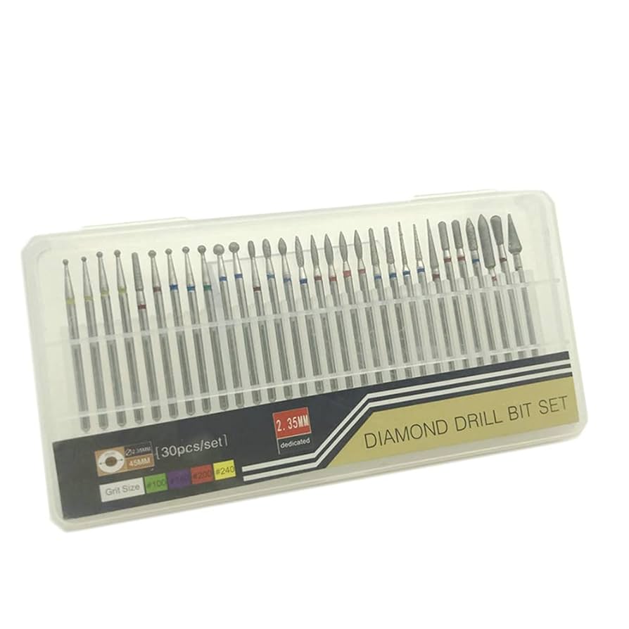 30pcs/set Diamond Drill Bit Set Nail