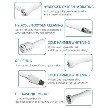 Hydrogen Bubble Oxygen Facial Machine,8 IN 1 Multifunctional Skin care , skincare