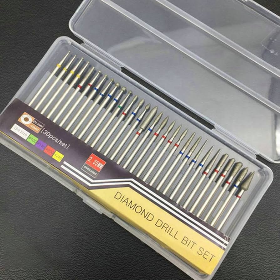 30pcs/set Diamond Drill Bit Set Nail
