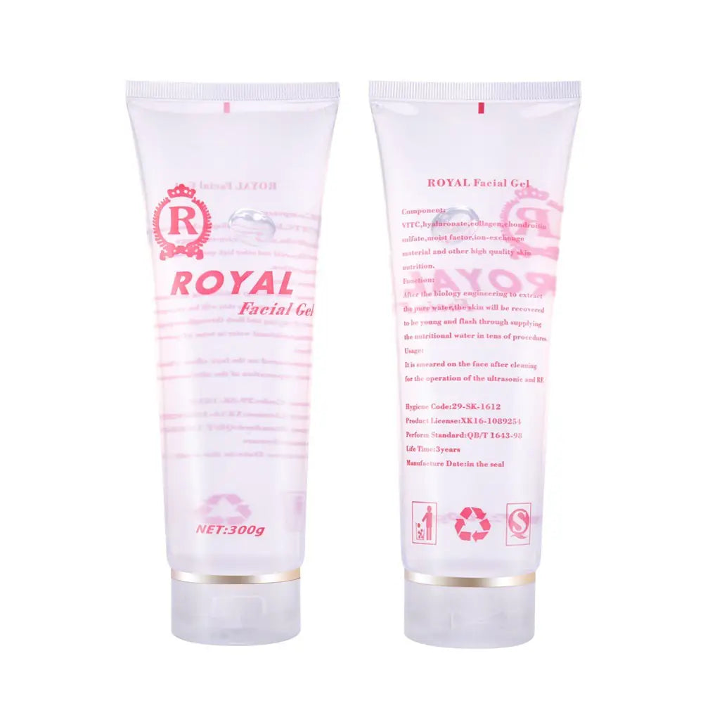 Royal Facial Gel - Ultrasound Clear Gel for RF Facial Machine, Firm Anti Aging, Moisturizing, Gentle Hydrating Sensitive, Face Tightening Cream - 300g ( 300ML)