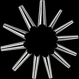 Extra Long Coffin Nail Tips- Clear (600pcs)