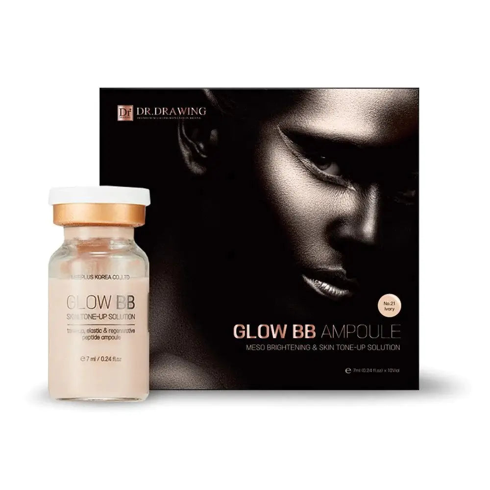 Glow BB by Dr. Drawing - No. 21 Ivory Light Beige / 10 vials x 7ml (Korea) Skincare