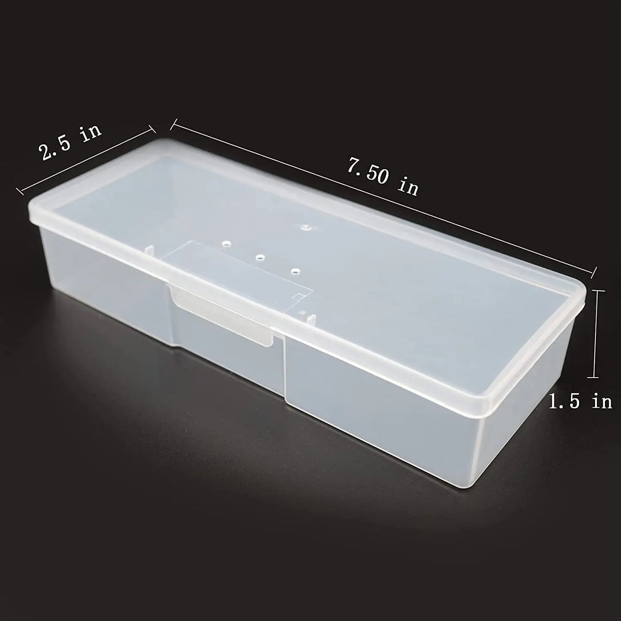 Transparent Personal Nail Box for Manicure (1 pcs)
