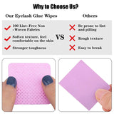 Lint Free Nail Lash Eyelash Wipes