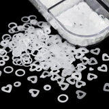 12 Grids White Flower Nail Stickers