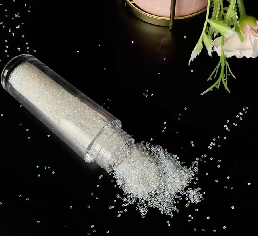 Pixie Crystal Nail Art Design Rhinestone 3D Glitter Diamond Glass (90g)