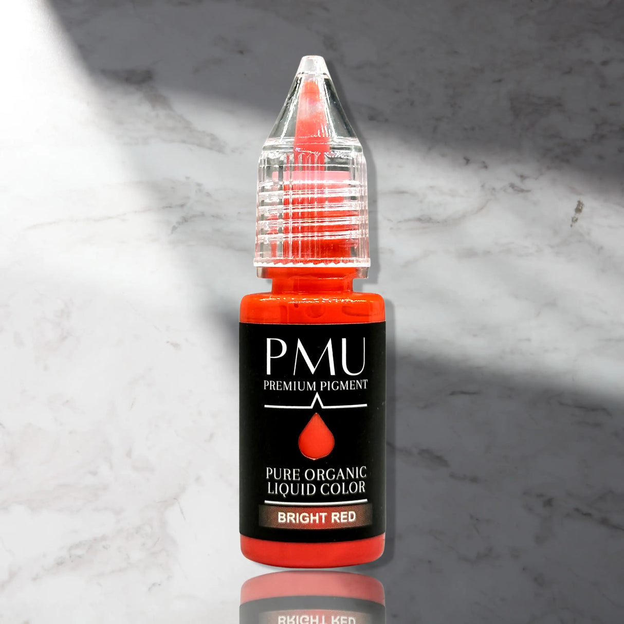 BRIGHT RED Lip Eyebrow Brow Liquid pigment - Fast color (10 ml)