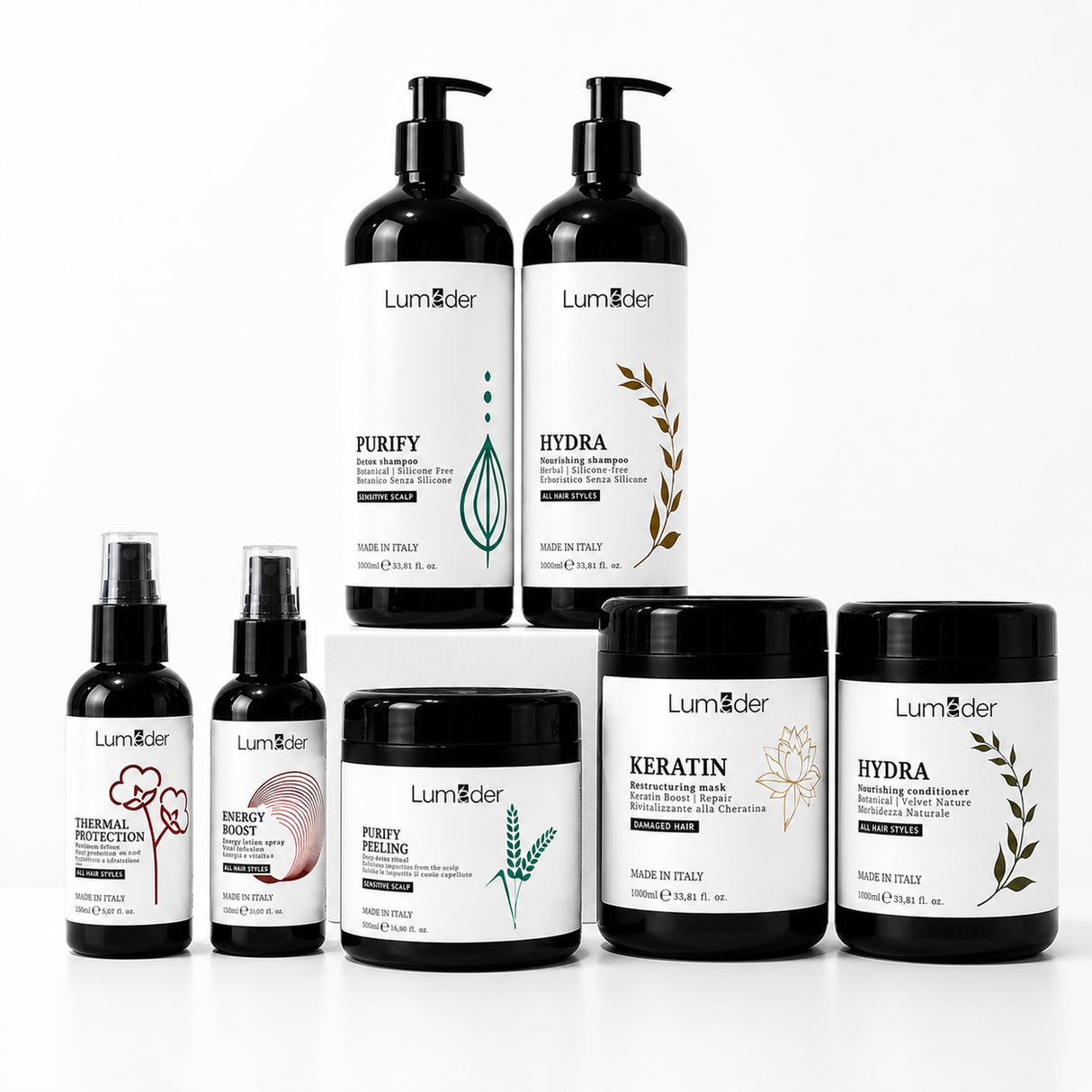 Made in Italy - Head Spa Shampoo Conditioner Mask set Headspa (7 pcs)