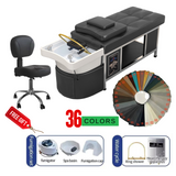 Korean Japanese Head Spa Massage Shampoo Bed & Chair set | Headspa Skincare Skin careThai Style Shampoo Bed with Integrated Water Circulation, Fumigation and Water Heater