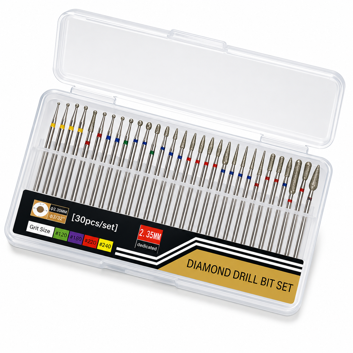 30pcs/set Diamond Drill Bit Set Nail - Clearance