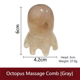 2 Pcs Octopus Head Massager Comb, Point Massage Comb, Back Neck and Back Manual Deep Massage tools Head Spa Headspa Facial HeadSpa