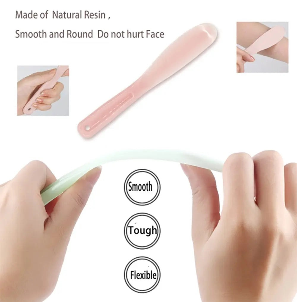 4 Pcs Silicone Face Mask Mixing Bowl Set Skincare Skin Care