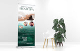 HeadSpa Banner Retractable Head Spa Skin care Skincare Shampoo Facial Gội Đầu