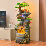 Water Fountain Flowing Water Decorations Circular Floor Decoration Pastoral Scenery Floor Decorations Facial Head Spa Relaxation-125 Head spa headspa skincare skin care