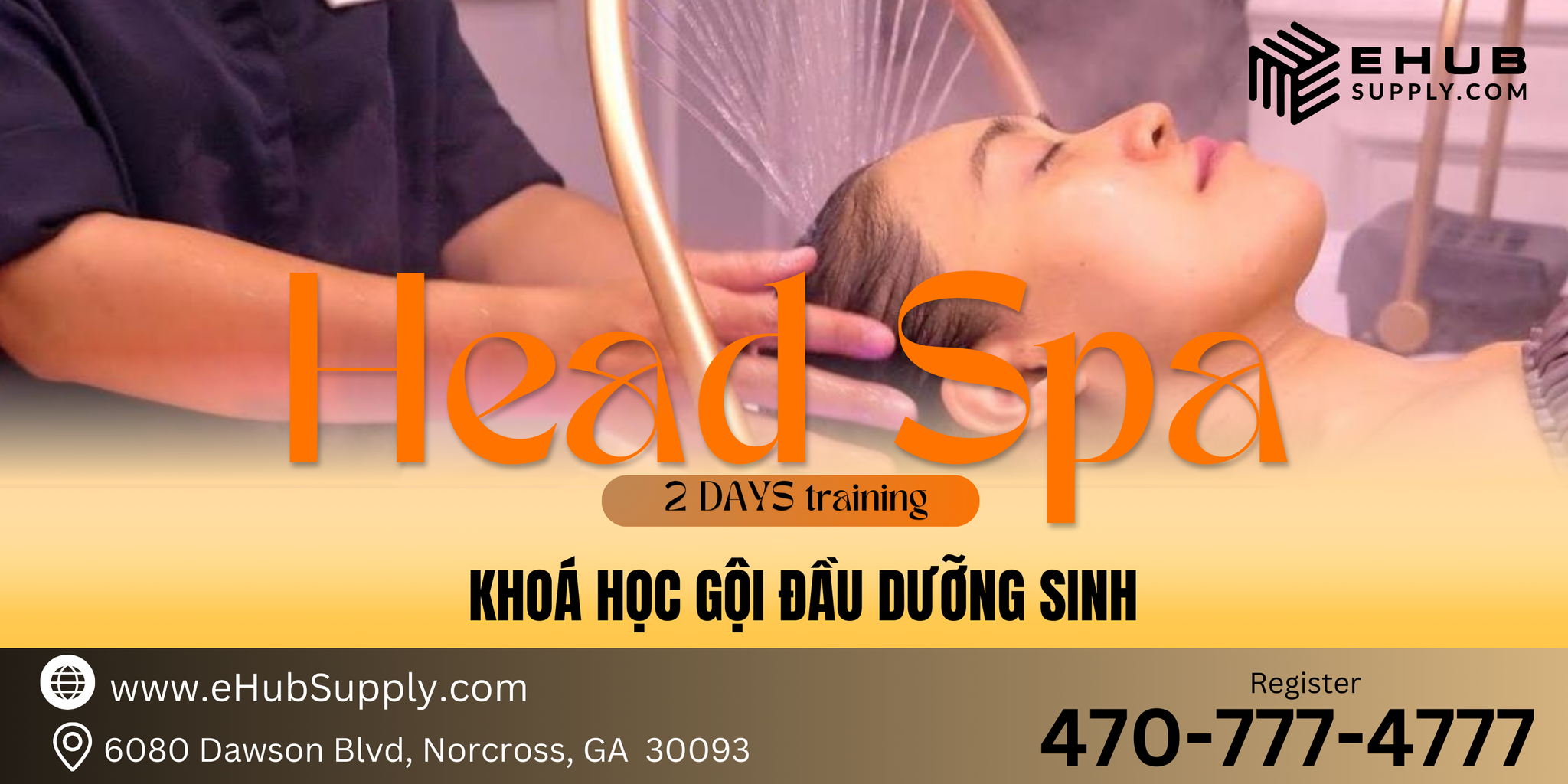 Certificate Head Spa Course - Khoá học gội đầu dưỡng sinh chuyên sâu - Headspa Headspa - Norcross GA - Class Deposit- In person